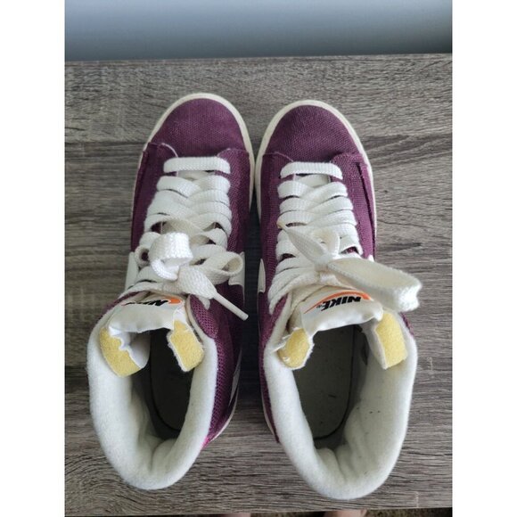 NIKE BLAZER MID TRAINERS SIZE 7.5 Y LEATHER HIGH TOP GYM 518171-611 - Picture 5 of 7